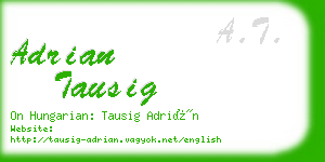 adrian tausig business card